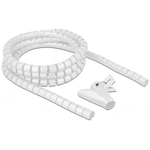 Delock spirális kábelburkolat behúzó eszközzel 2,5 m x 15 mm (fehér) #1