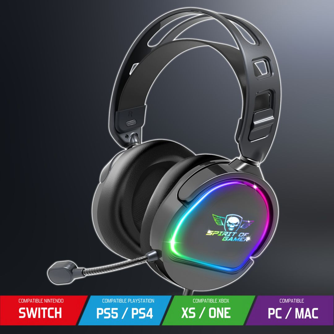 Spirit of Gamer PRO H6 RGB Gaming Headset (fekete) #3