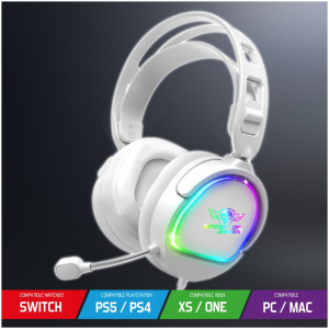 Spirit of Gamer PRO H6 RGB Gaming Headset (fehér) #2
