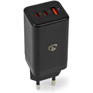 Nedis USB fali GaN gyorstöltő 65W (220V) - 3.0 / 3.25A (1x USB-A, 2x USB-C) #1