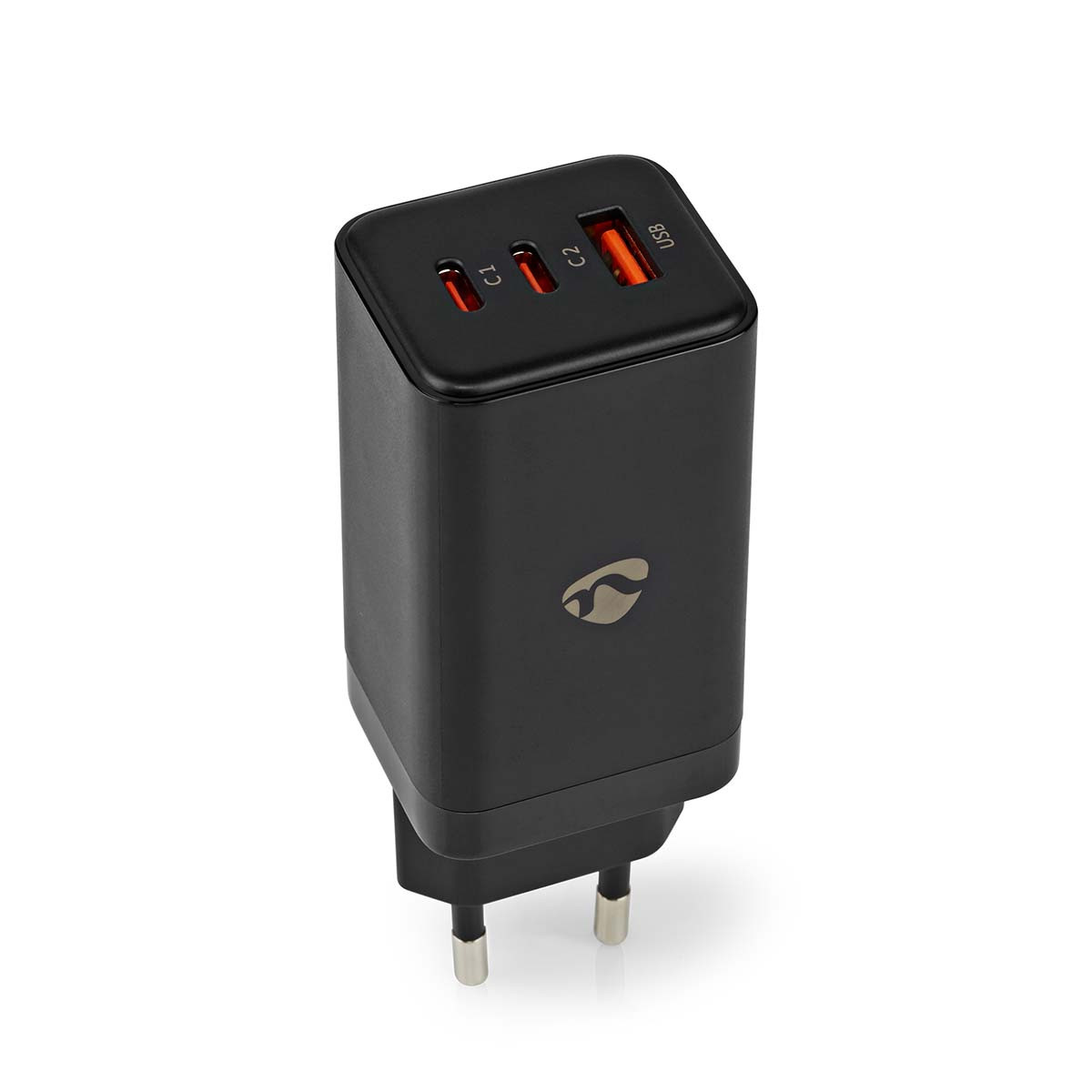 Nedis USB fali GaN gyorstöltő 65W (220V) - 3.0 / 3.25A (1x USB-A, 2x USB-C) #1