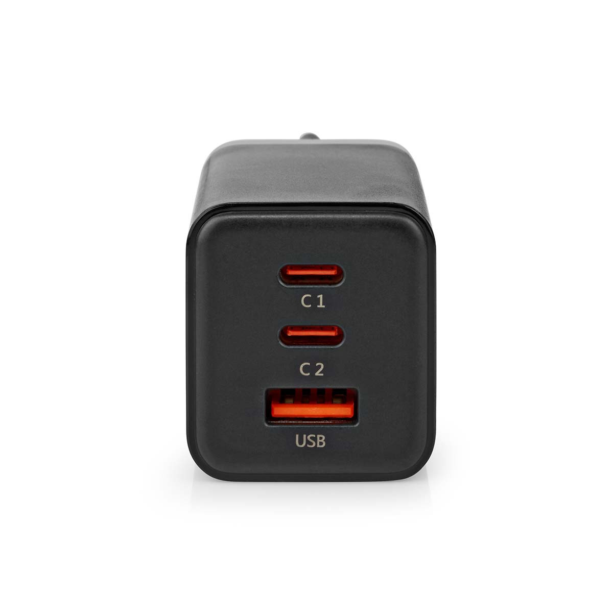 Nedis USB fali GaN gyorstöltő 65W (220V) - 3.0 / 3.25A (1x USB-A, 2x USB-C) #2