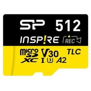 512GB Silicon Power Inspire microSD kártya + SD adapter (Class 10) #1