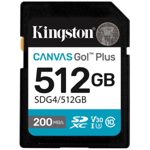 512GB Kingston Canvas Go! Plus G4 SD memóriakártya (Class U3) #1