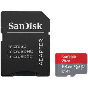 64GB Sandisk Ultra microSD kártya + SD adapter (Class 10) #1