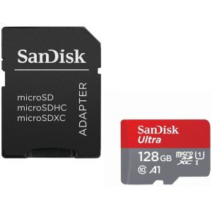 128GB Sandisk Ultra microSD kártya + SD adapter (Class 10) #1