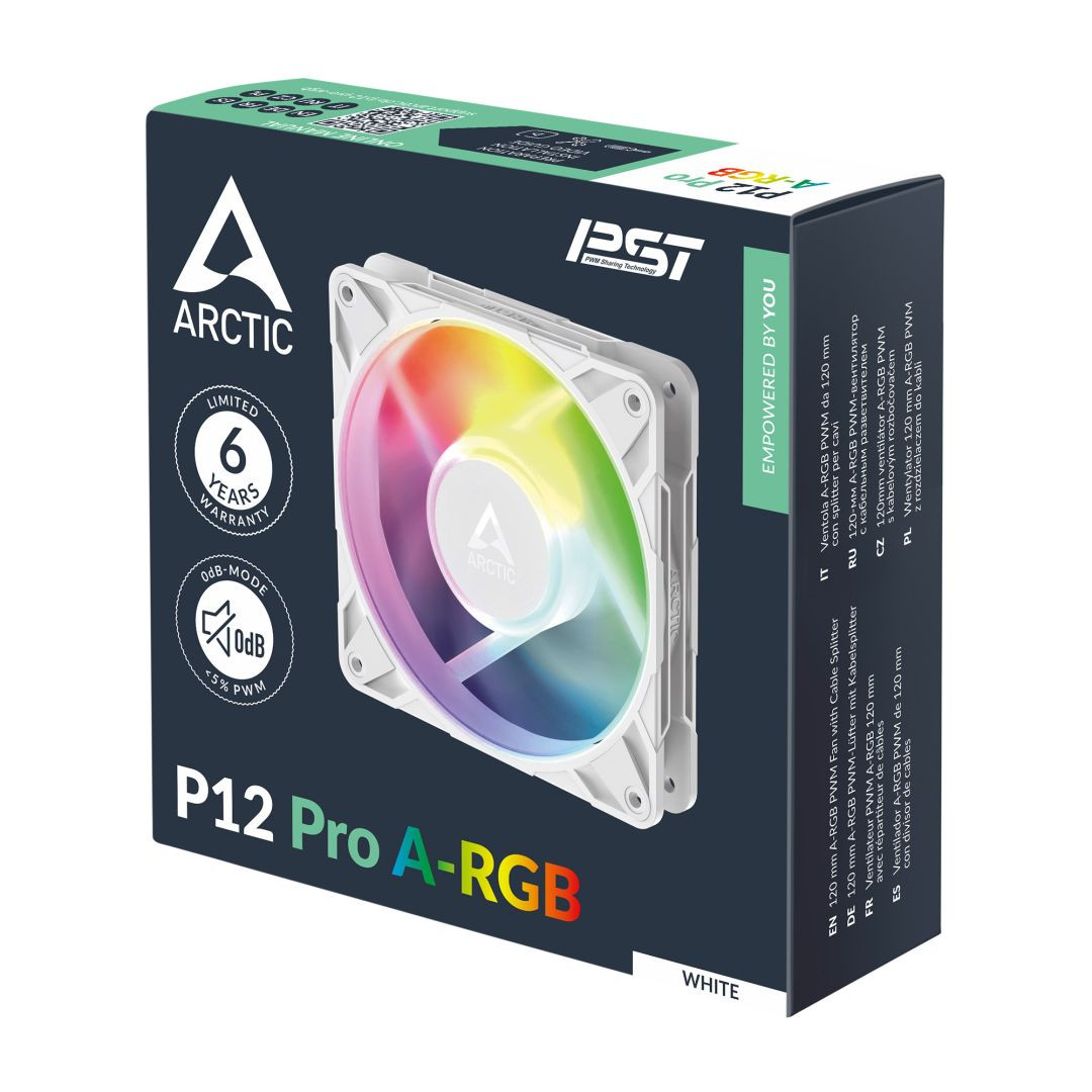 12 cm hűtőventilátor Arctic P12 Pro A-RGB (White) #4