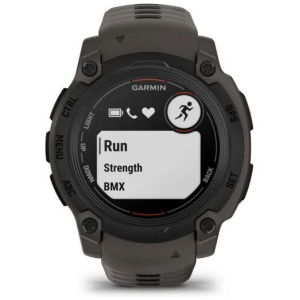Garmin Instinct E 40mm okosóra (fekete, sötétszürke szilikon szíjjal) #2