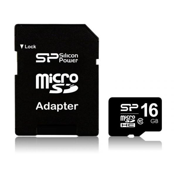 16GB Silicon Power Elite microSD kártya + SD adapter (Class 10) #1