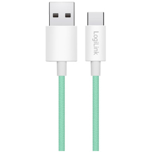 Logilink USB-C – USB-A 2.0 (M/M) kábel 0,5m (zöld) #1