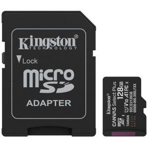 128GB Kingston Canvas Select Plus G3 microSD kártya + SD adapter (Class 10) #1