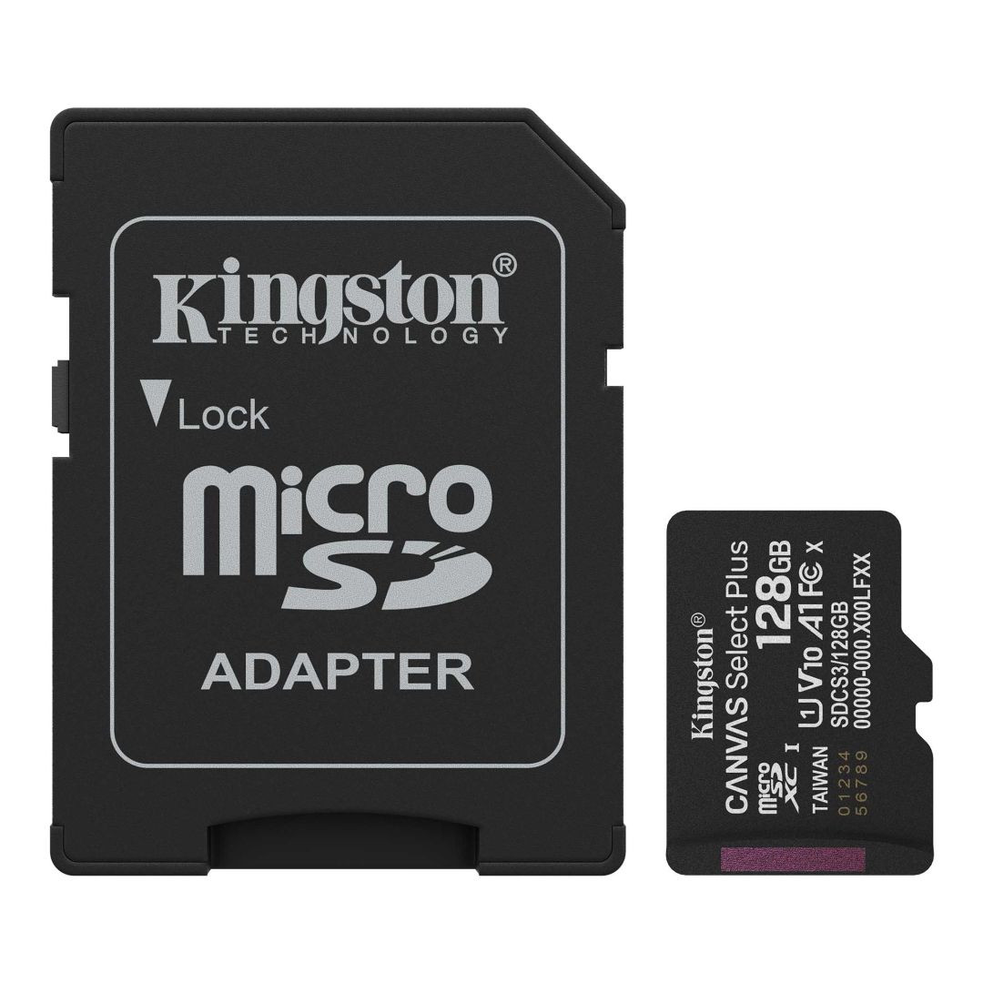 128GB Kingston Canvas Select Plus G3 microSD kártya + SD adapter (Class 10) #1