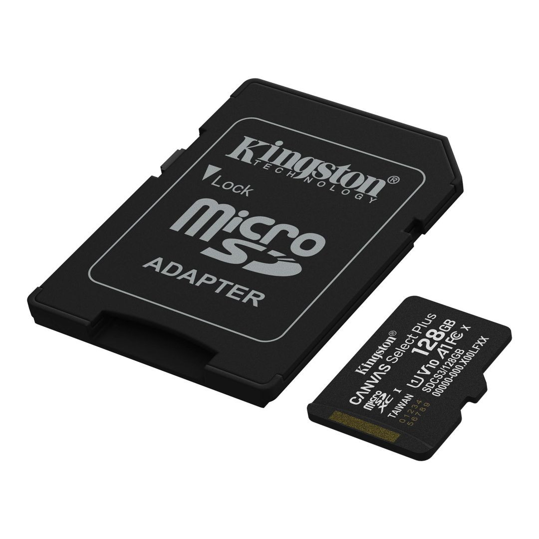 128GB Kingston Canvas Select Plus G3 microSD kártya + SD adapter (Class 10) #2