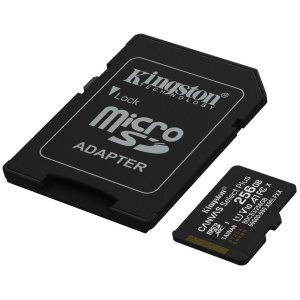 256GB Kingston Canvas Select Plus G3 microSD kártya + SD adapter (Class 10) #2
