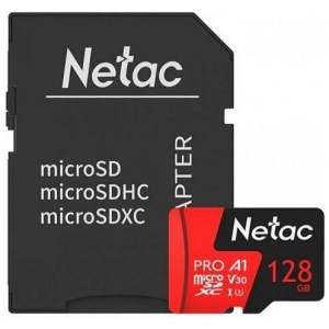 128GB Netac P500 Extreme Pro microSD kártya + SD adapter (Class 10) #1