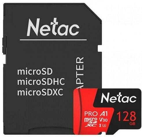 128GB Netac P500 Extreme Pro microSD kártya + SD adapter (Class 10) #1