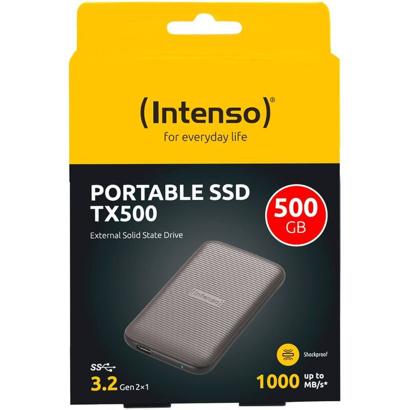 500GB Intenso TX500 USB 3.2 külső SSD (barna) #4