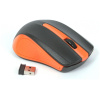 Omega vezetéknélküli optikai egér OM0419 fekete-narancs #2