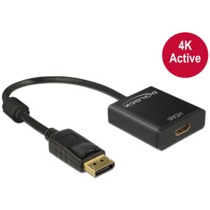 Delock DisplayPort > HDMI 4K aktív átalakító, 20cm kábellel 62607 #1