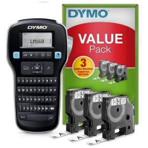 Dymo LabelManager (LM) 160 szalagnyomtató 3db szalaggal (QWERTY billentyűzet) #1