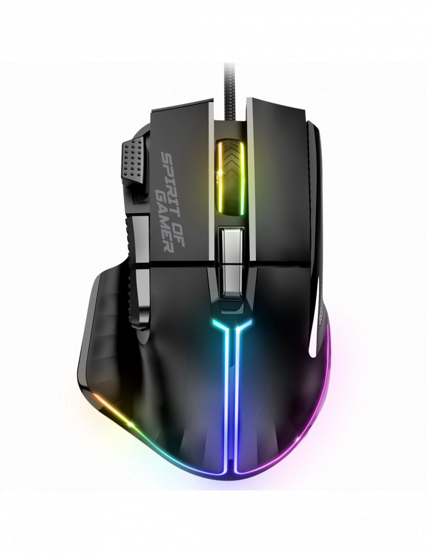 Spirit of Gamer PRO-M5 RGB Gamer egér (fekete) #1