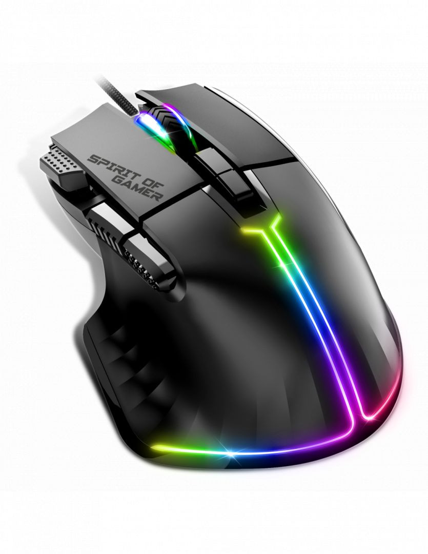Spirit of Gamer PRO-M5 RGB Gamer egér (fekete) #2