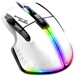 Spirit of Gamer PRO-M5 RGB Gamer egér (fehér) #2