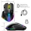 Spirit of Gamer PRO-M5 RGB vezeték nélküli Gamer egér (2,4Ghz+Bluetooth) (fekete) #3