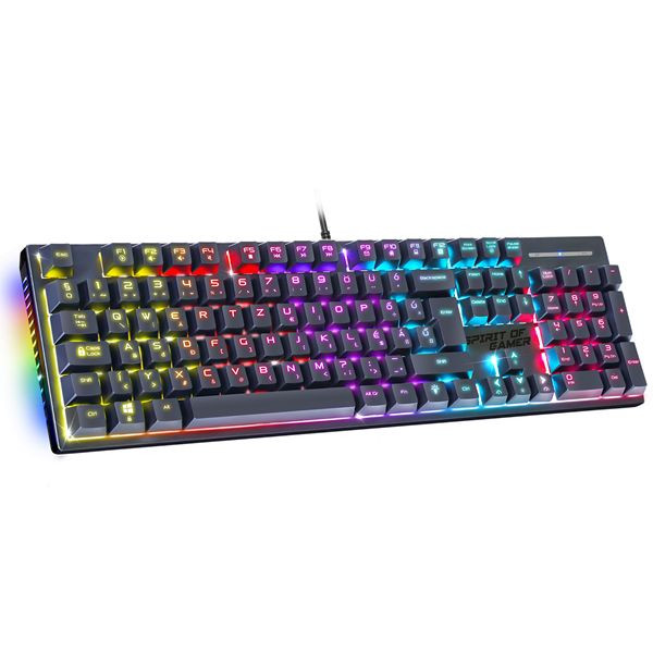 Spirit of Gamer XPERT K250 Mechanikus RGB Gaming billentyűzet (Red switch) #1