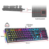 Spirit of Gamer XPERT K250 Mechanikus RGB Gaming billentyűzet (Red switch) #2