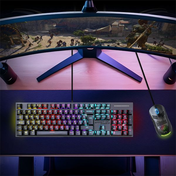 Spirit of Gamer XPERT K250 Mechanikus RGB Gaming billentyűzet (Red switch) #3