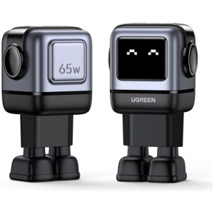 Ugreen Uno RG hálózati GaN töltő (2x USB-C, 1x USB-A) - fekete #2
