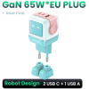 Ugreen Uno RG hálózati GaN töltő (2x USB-C, 1x USB-A) - menta/rózsaszín #2