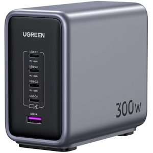 Ugreen Nexode hálózati GaN töltő (4x USB-C, 1x USB-A) - fekete #1