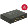 Delock DisplayPort kétirányú 4K 60Hz switch 2 port, manuális #1