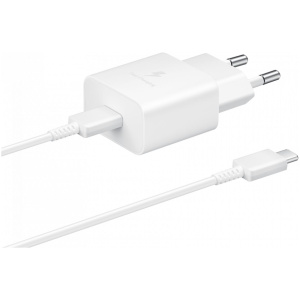 Samsung 220V-os hálózati töltő 15W PD (USB-C kábellel) - fehér #1