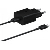 Samsung 220V-os hálózati töltő 15W PD (USB-C kábellel) - fekete #1