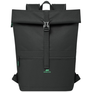 RivaCase 5517 Gremio ECO Rolltop hátizsák 15,6" (Fekete) #2