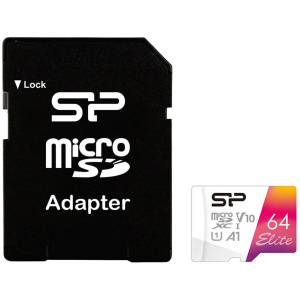 64GB Silicon Power Elite microSD kártya + SD adapter (Class 10) #1