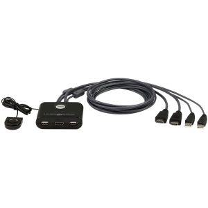 KVM 2 PC átkapcsoló - HDMI és USB csatlakozók ATEN CS22HF #1