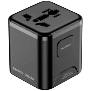 Mobile Origin univerzális utazó hálózati adapter PW30 EU/UK/US/AUS, fekete #1