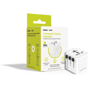 Mobile Origin univerzális utazó hálózati adapter PW30 EU/UK/US/AUS, fehér #2