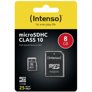 8GB Intenso Professional microSD kártya + SD adapter (Class 10) #2