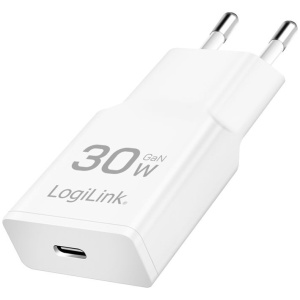 Logilink USB-C (PD) GaN töltő 30W teljesítménnyel, fehér #1