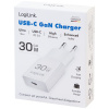 Logilink USB-C (PD) GaN töltő 30W teljesítménnyel, fehér #3