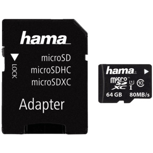 64GB Hama microSD kártya + SD adapter (Class 10) #1
