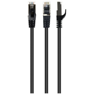 Gembird STP / FTP patchkábel Cat6a 0,5m (fekete) #1