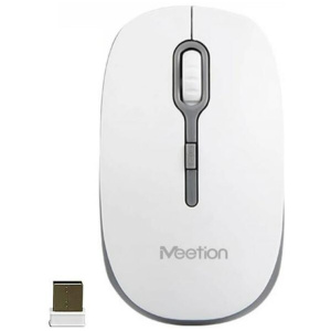 Meetion MT-R547 vezeték nélküli optikai egér, fehér-szürke #1