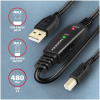 Axagon ADR-215B USB 2.0 A/B extender kábel, aktív 15m #2