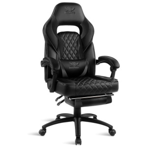 Spirit of Gamer Mustang lábtartós Gamer szék (fekete) #1